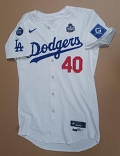 BRENT HONEYWELL Jr. #40 NLCS & W.S. Game Used 10/14/24 DODGERS WHITE HOME JERSEY