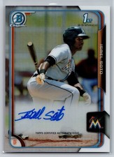2015 Bowman Chrome Prospects Autographs Refractor 479/499 Isael Soto #BCAP-IS