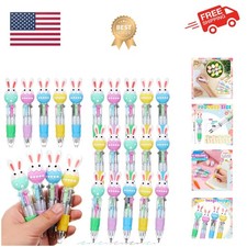 Confezione 24 Penne Bomboniere Festa Pasqua Multicolore 4 in 1 0,5mm Penna a Sfera per Par...