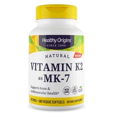 Healthy Origins Vitamin K2 as MK-7 100 mcg | 180 Veggie Softgels