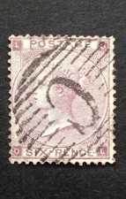 Queen Victori GB 6d SG.85 Hair L Used Pmk Constantinople Levant Well Centered VF