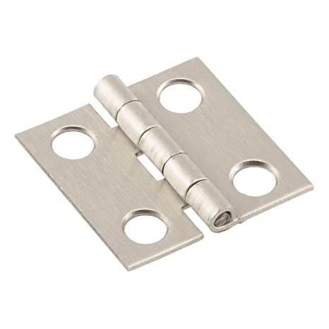 Hillman Square Corner Door Hinge Stainless Steel (1") 2 Pack 853394