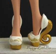 Madeline Hatter 1st Chapter White Gold Shoes Ever After High Doll