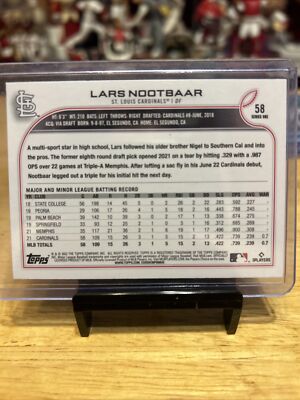 2022 Topps Rainbow Foil RC Rookie Lars Nootbaar St. Louis