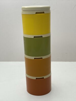Vintage Tupperware Stapelbehälter Kräuter / Gewürzregal 1308 Gewürze Camping