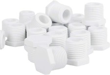 25 Pcs of Water Heater Drain Plug 1/2 Inch 11630 91857 White Plastic Drain Pl...