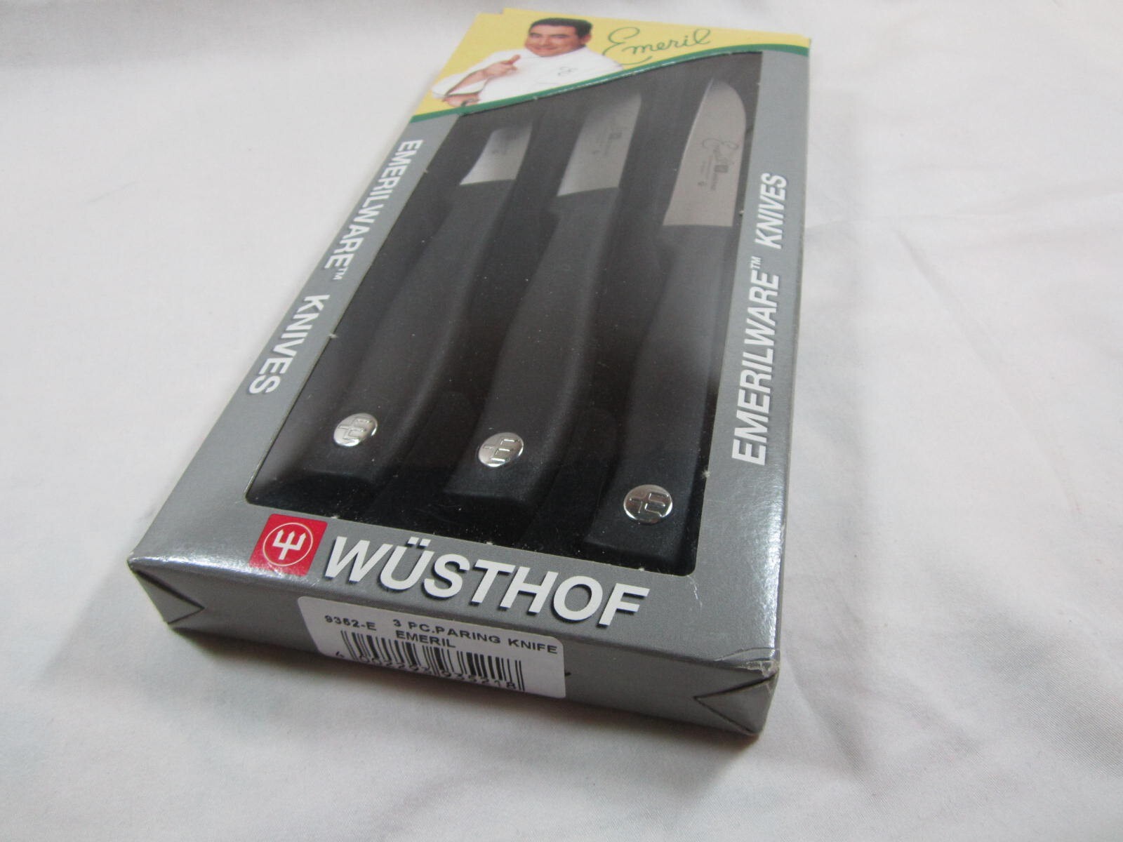 New in Box 3 pc Gourmet Wusthof Emeril ware Paring Knives. Solingen