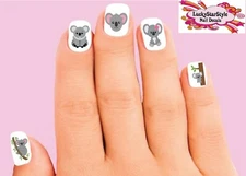 Waterslide Nail Decals Set of 20 - Cute Koala Assorted
