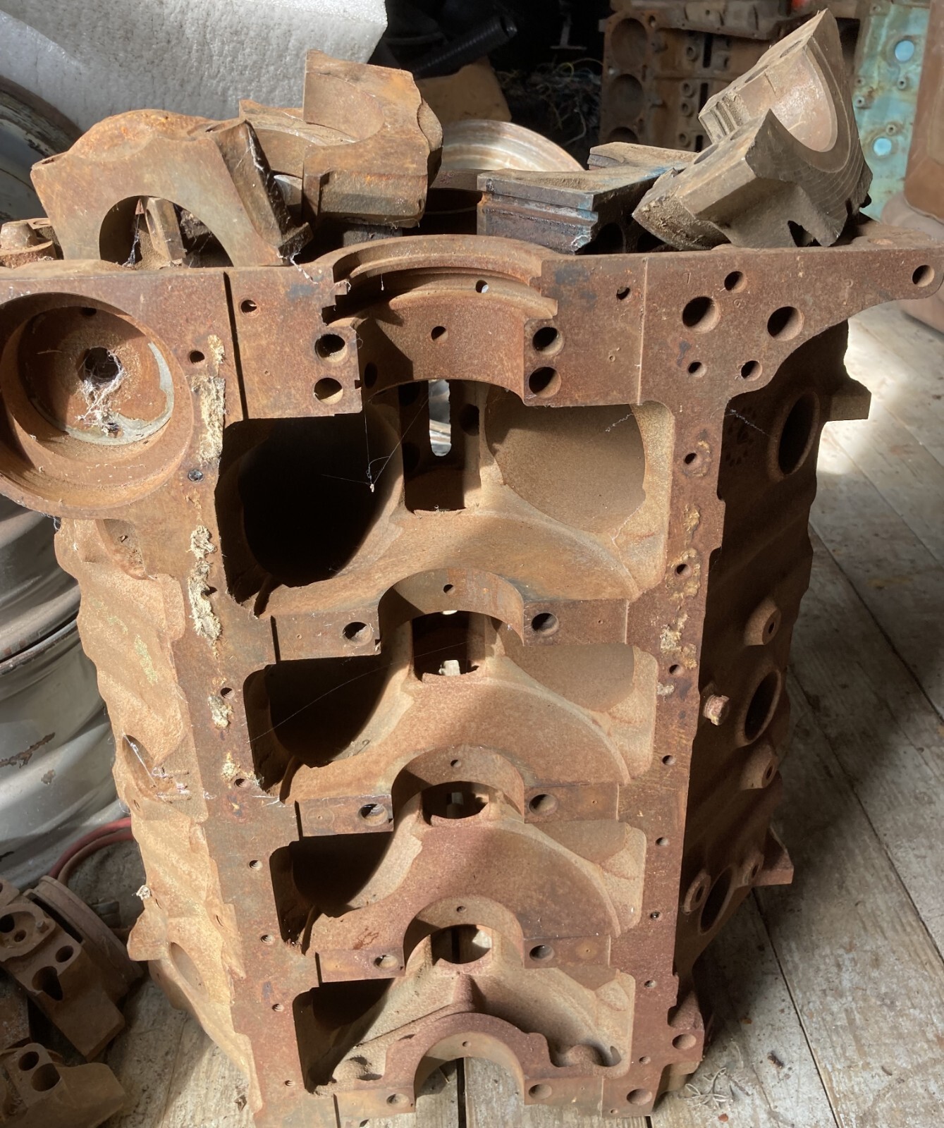 OEM GM Big Block Chevy 454 Engine Block 14015445 2Bolt eBay