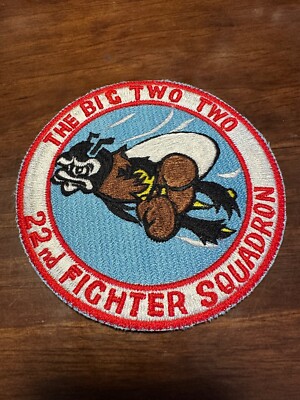 Vintage USAF 22nd Fighter Squadron Patch