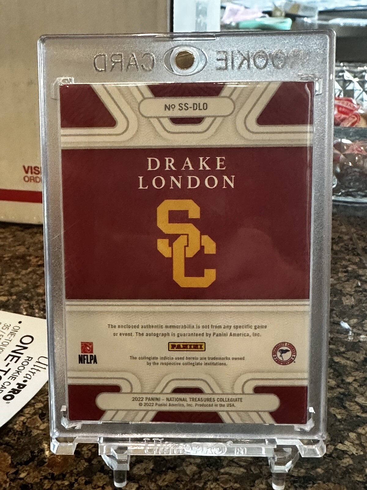 Drake London /99 College Silhouette Signature 2022 AUTO National