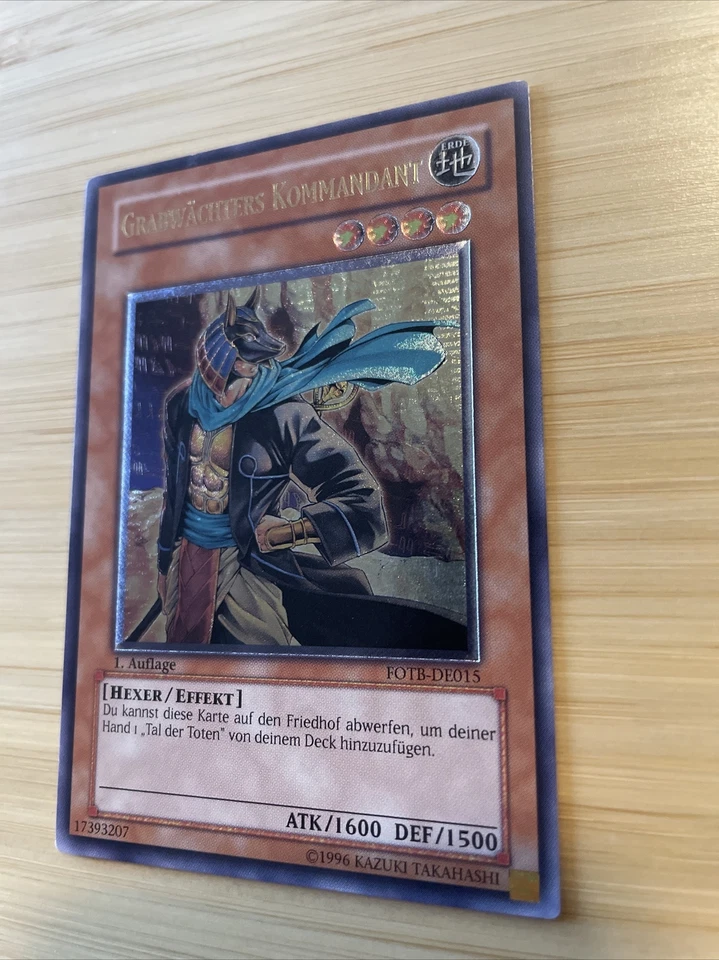 YuGiOh! Gravekeeper's Commandant FOTB-EN015 Ultimate Rare GERMAN LP - Image 3 of 4