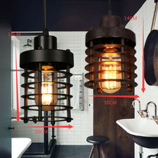 Vintage Industrial Chandelier Retro Iron Pend...
