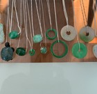 One Genuine Jade & Sterling Silver Necklace -Round Bead Jade On 18” 925 Silver — photo 6