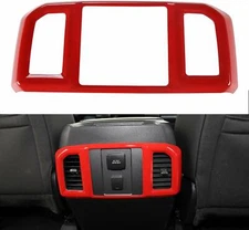 Red Rear Air Conditioner Outlet Vent Cover Trim Decoration for Ford F150 2015-20