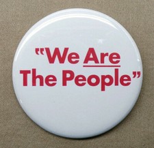 We Are The People 2.25" Large Button Taxi Driver Travis Bickle Scorsese Repro