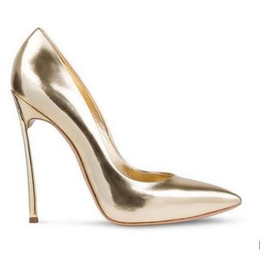 women's gold pumps shoes