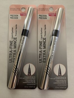 2x Physicians Formula Ultra-Fine Liquid Eyeliners #6897 Ultra Black