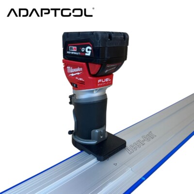 Milwaukee M18 1/4'' Trimmfräse Führungsschiene Adapter für Kreg Accu-Cut Führungsschiene