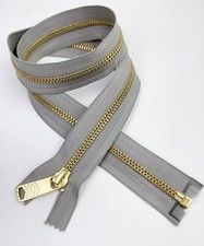 QTY 1 - Genuine Carhartt 5 Zipper Brass Heather Grey 28" Replacement Zipper