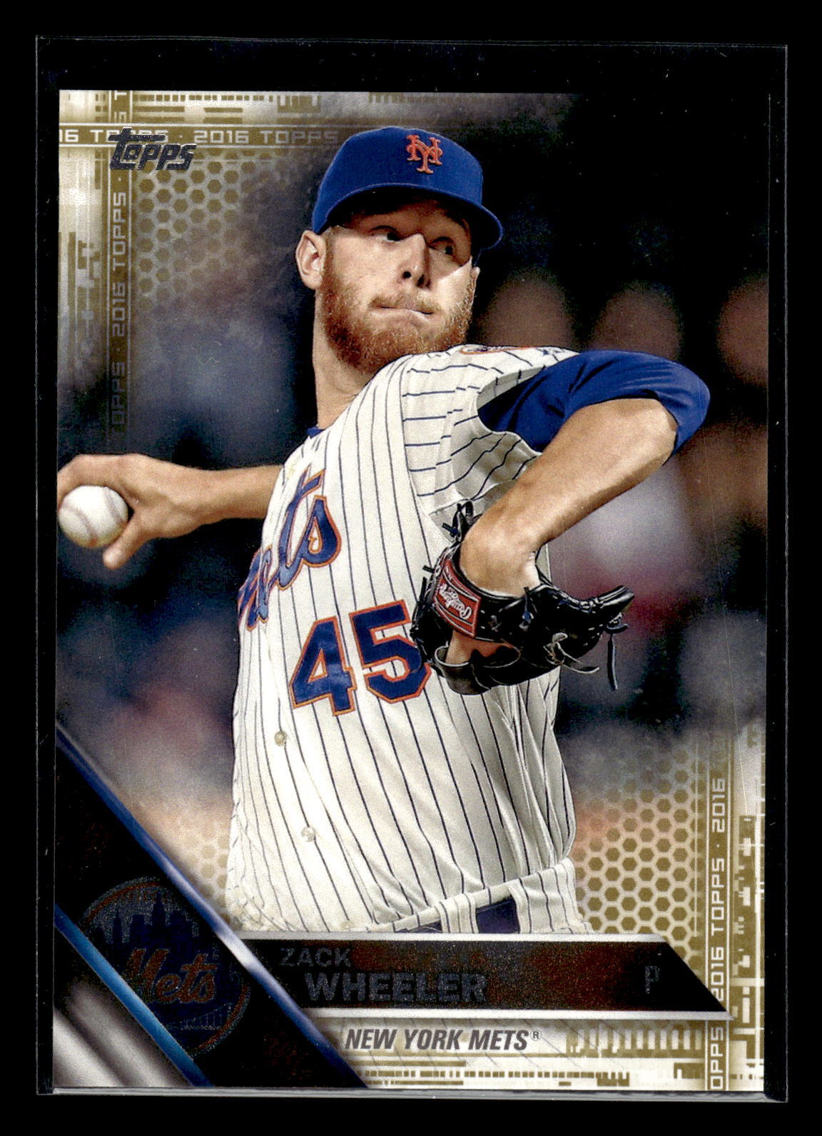 2016 Topps #529 Zack Wheeler /2016 Gold New York Mets Mint+ New