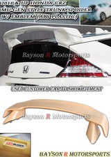 Fits 11-16 Honda Cr-z Mu-gen Style Rear Trunk Spoiler Wing Abs Emblem