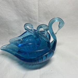 Glass Swan Dish | eBay