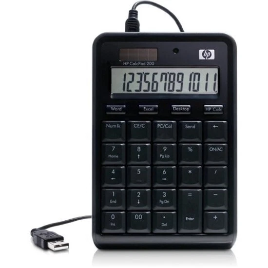 Hp CalcPad 200 Office Desk Calculator Tabletop Dual Solar/Power USB *NEW IN BOX* - Image 3 of 4