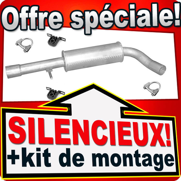 Ligne d'échappement Audi TT 1.8 T turbo essence avec silencieux arrière 1999 2002