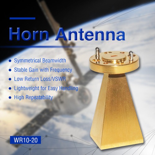 WR10 Standard Gain Horn Antenna, 73.8-112.0 GHz, 10–20 dBi Nominal Gain, 1.0-F - Picture 33 of 49