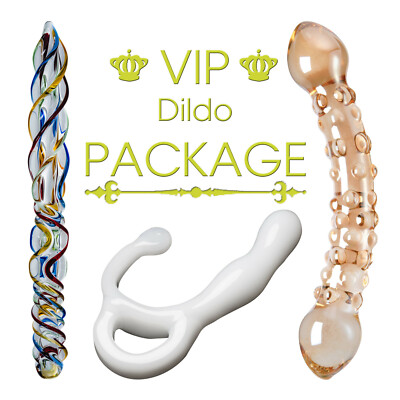 Glas Dildo Glas Plug 3er Paket Sexspielzeug VIP Sex Massage GLASSVIBRATIONS  | eBay