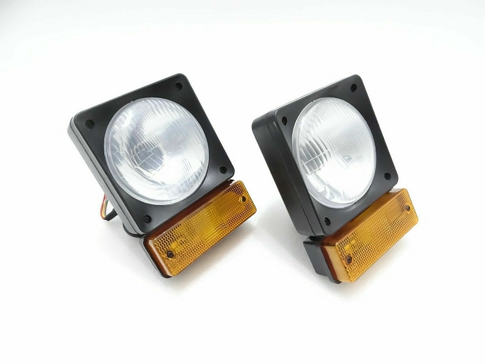 HQ Jcb Loadall Fastrac front headlight set pair with indicator assembly