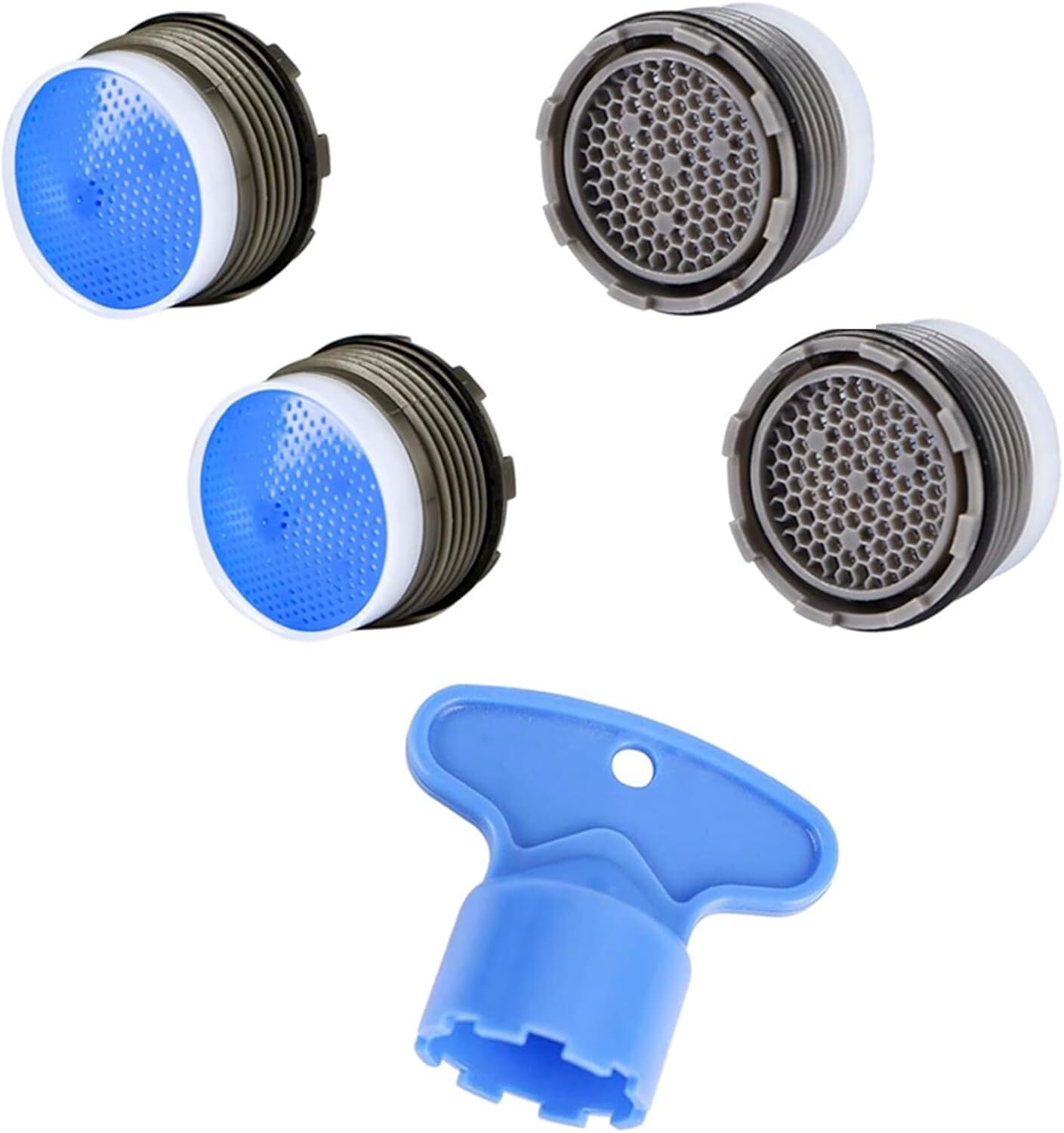 Faucet Aerators with Cache Aerator Removal Tool, 4PCS 18.5MM/0.73Inch