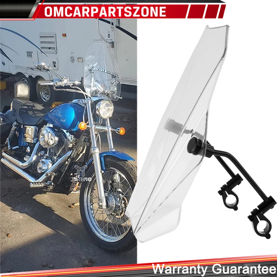 Parabrisas 7/8" 1" manillar para Honda Shadow VLX 600 VT600C 15,5*15,35" Foto 4 de 4