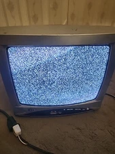Sylvania DWT1304 13" Color Television TV No Remote CRT Retro Gaming Tested