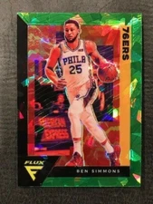 BEN SIMMONS 76ers 2020-21 Panini Flux *Fanatics* GREEN CRACKED ICE Prizm SSP