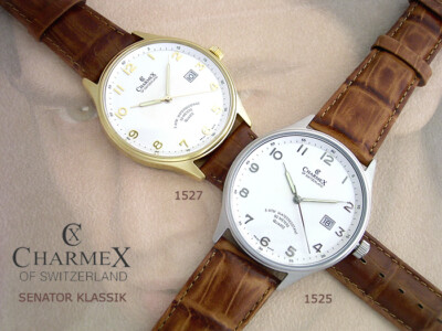 CHARMEX Senator Herrenuhr 1525 / 1527 Swiss Made