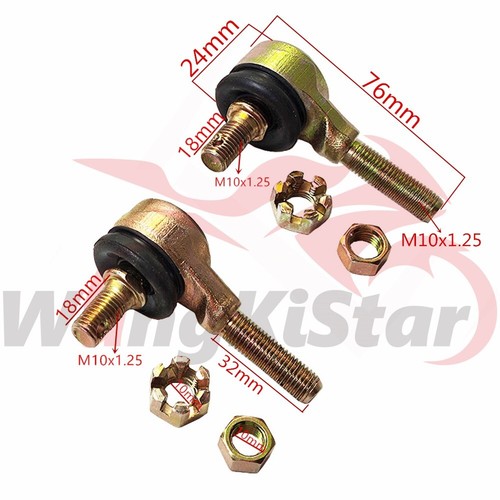 60mm/2.36In Tie Rod M10 Steering Linkage T Style Ball Jointer Left Right Threads - Picture 6 of 12