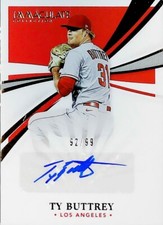 2021 Panini Immaculate Baseball Ty Buttrey Auto /99 Los Angeles Angels