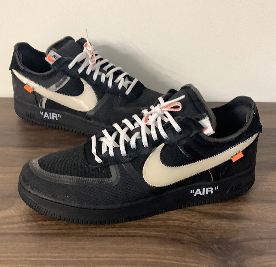 Nike Air Force One 1 Off-White Black White The Ten Men's Size 14