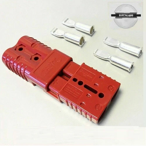 2 Batteriestecker mit Kupplung Steckverbindung 50-350A 600V Für Anderson Satz - Bild 13 von 13