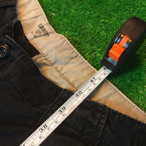 Carhartt Wip Aviator Pants Mens 33x32 black straight zip fly cargo utility - Picture 15 of 16