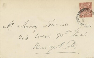 Sir Thomas Lipton- Vintage Envelope Addressed by Him (Lipton Tea Founder)