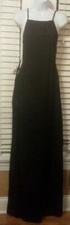 New, Pretty Little Things Black Strappy Back Detail Chiffon Maxi Dress Size 4