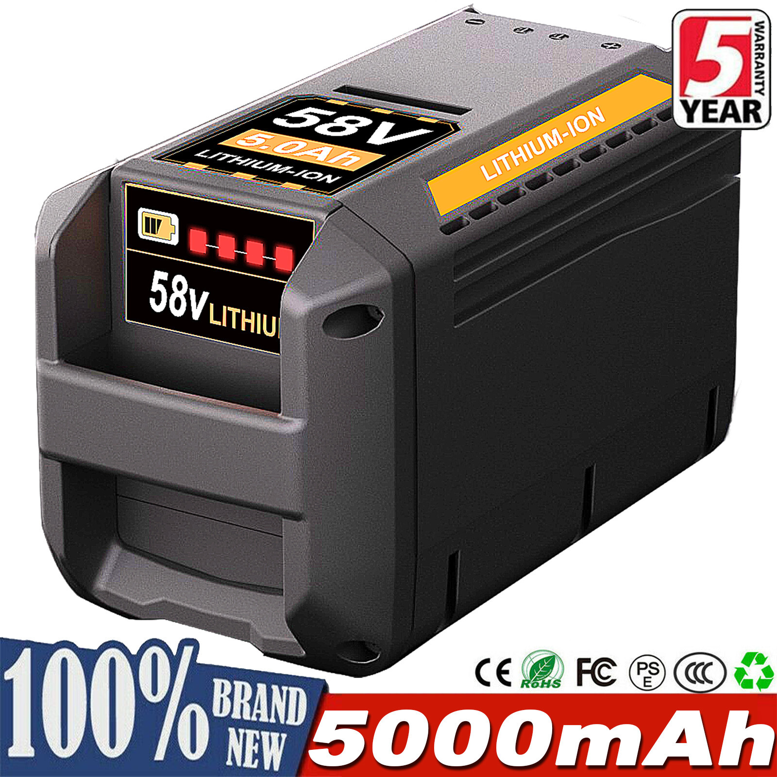 For Echo 58Volt Cordless 5.0Ah Lithium-Ion Battery CBP-58V20