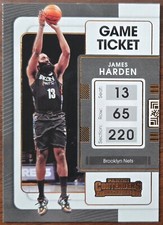 James Harden 2021-22 Panini Contenders Game Ticket Bronze Parallel #64