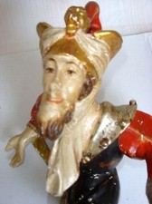 Moriskent&auml;nzer alt, mit l&ouml;wenbesetzter M&uuml;tze &bdquo;ZOTTELROCK&ldquo; 36cm, Blattgoldbesatz