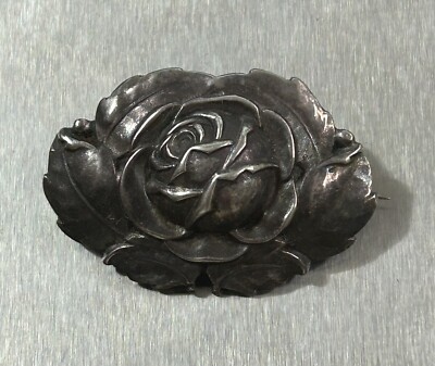 Broche En Argent 925 Ancienne - Vers 1910 - Style Vintage - Fabriquée En France