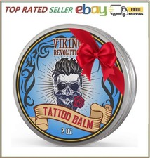 Viking Revolution Tattoo Care Balm for Before, During  Post Tattoo Safe, Natura