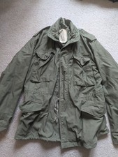 Vintage 1978 US Army M-65 Field Jacket Medium Regular Brass Zipper OG-107